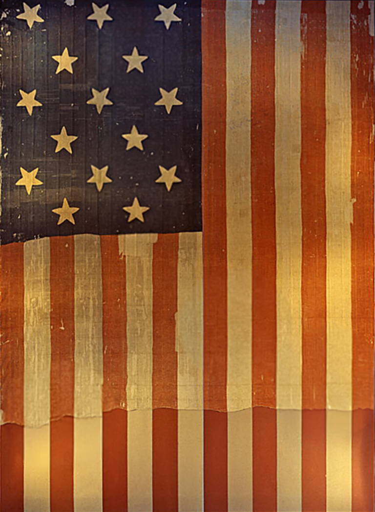 The 15-star, 15-stripe Star-Spangled Banner that inspired the poem